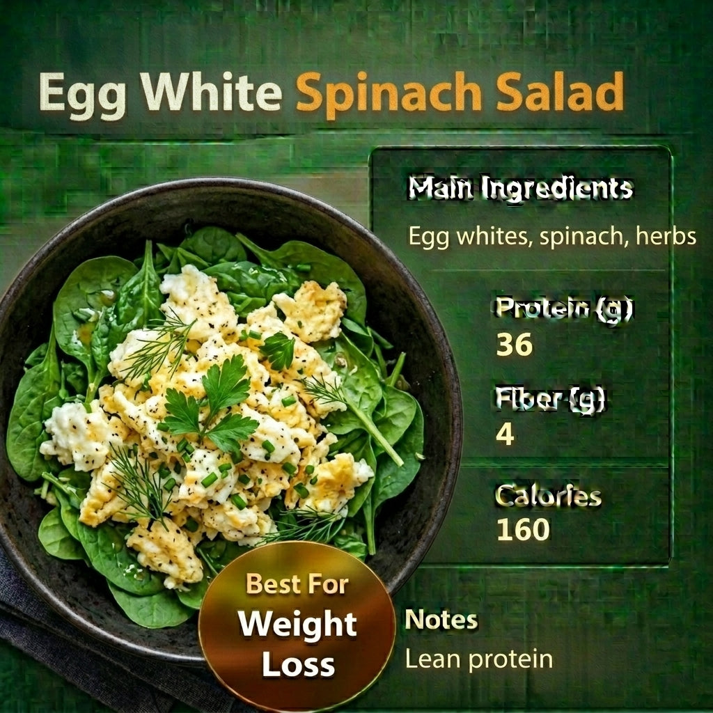 Egg White Spinach Salad