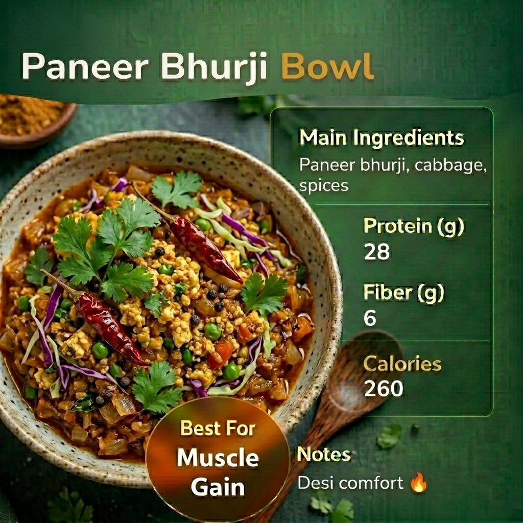 Paneer Bhurji Warm Bowl