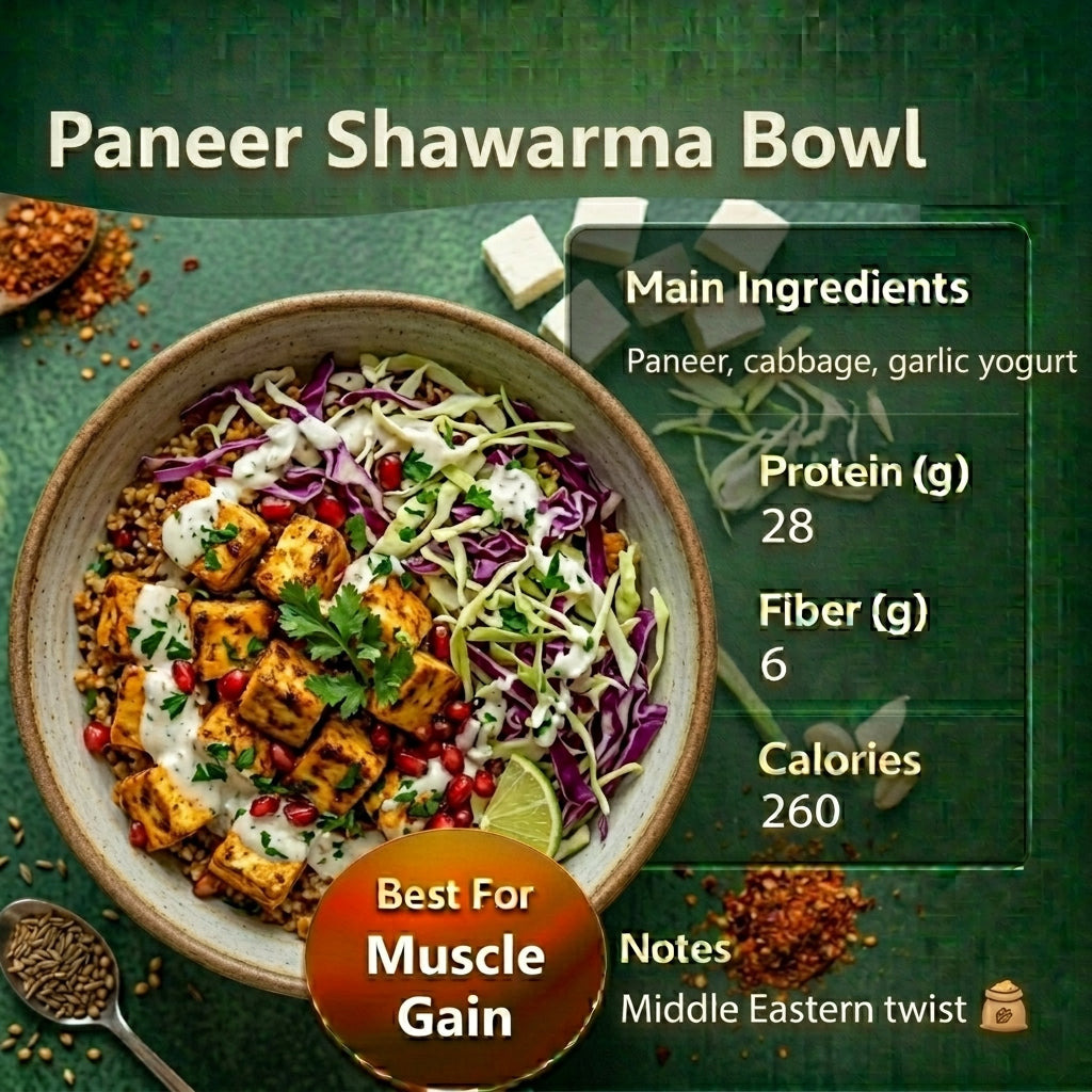 Paneer Shawarma Bowl