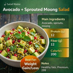 Avocado & Sprouted Moong Salad