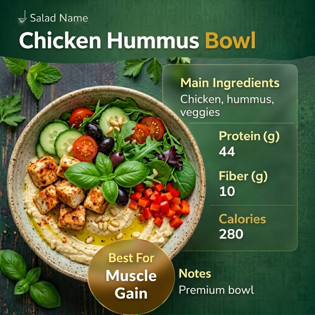 Chicken Hummus Bowl