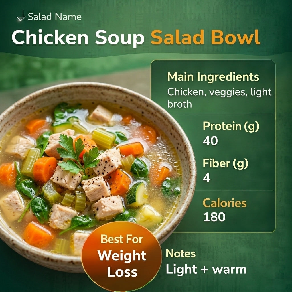 Chicken Soup Salad Bowl