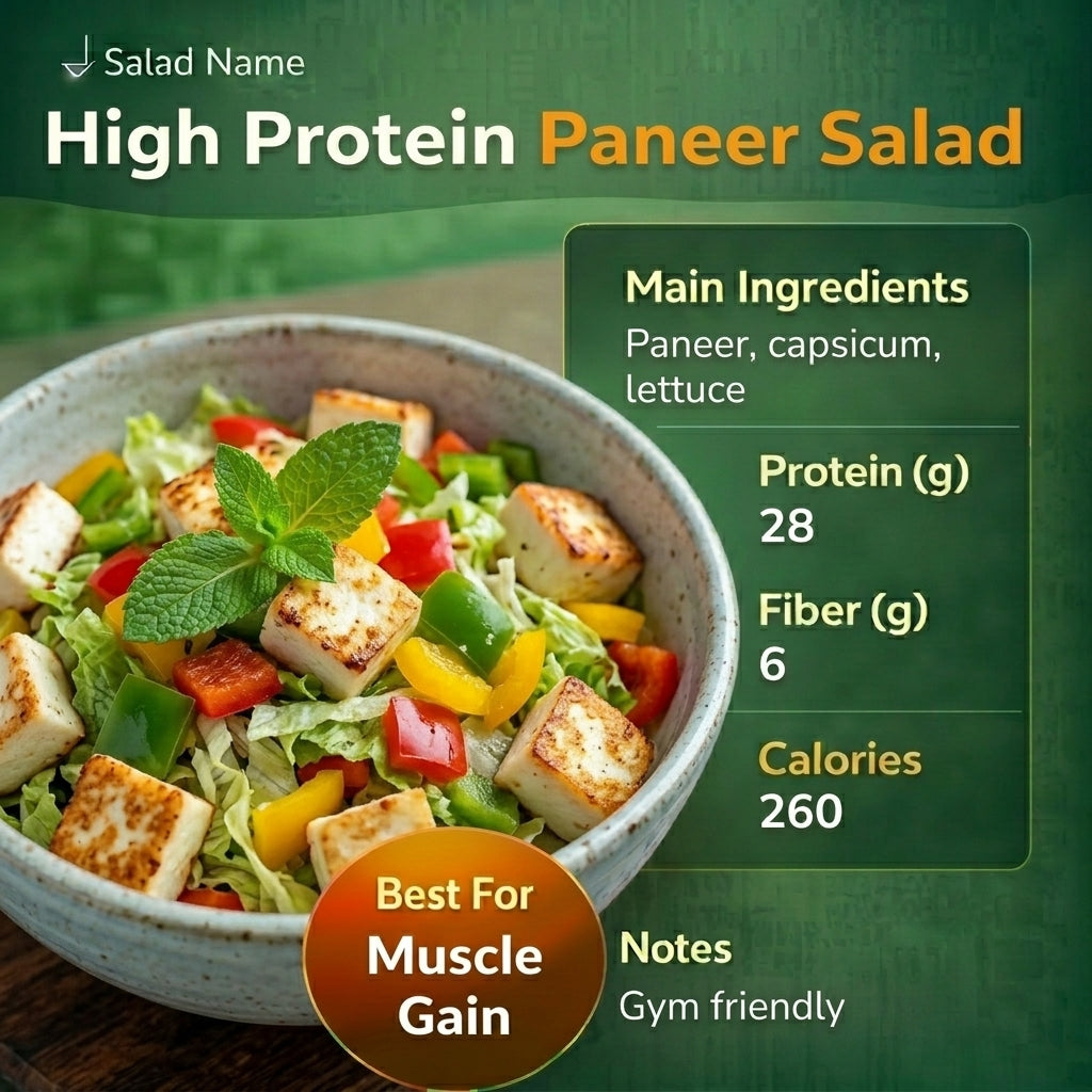 High Protein Paneer Salad
