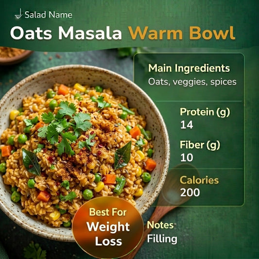 Oats Masala Warm Bowl
