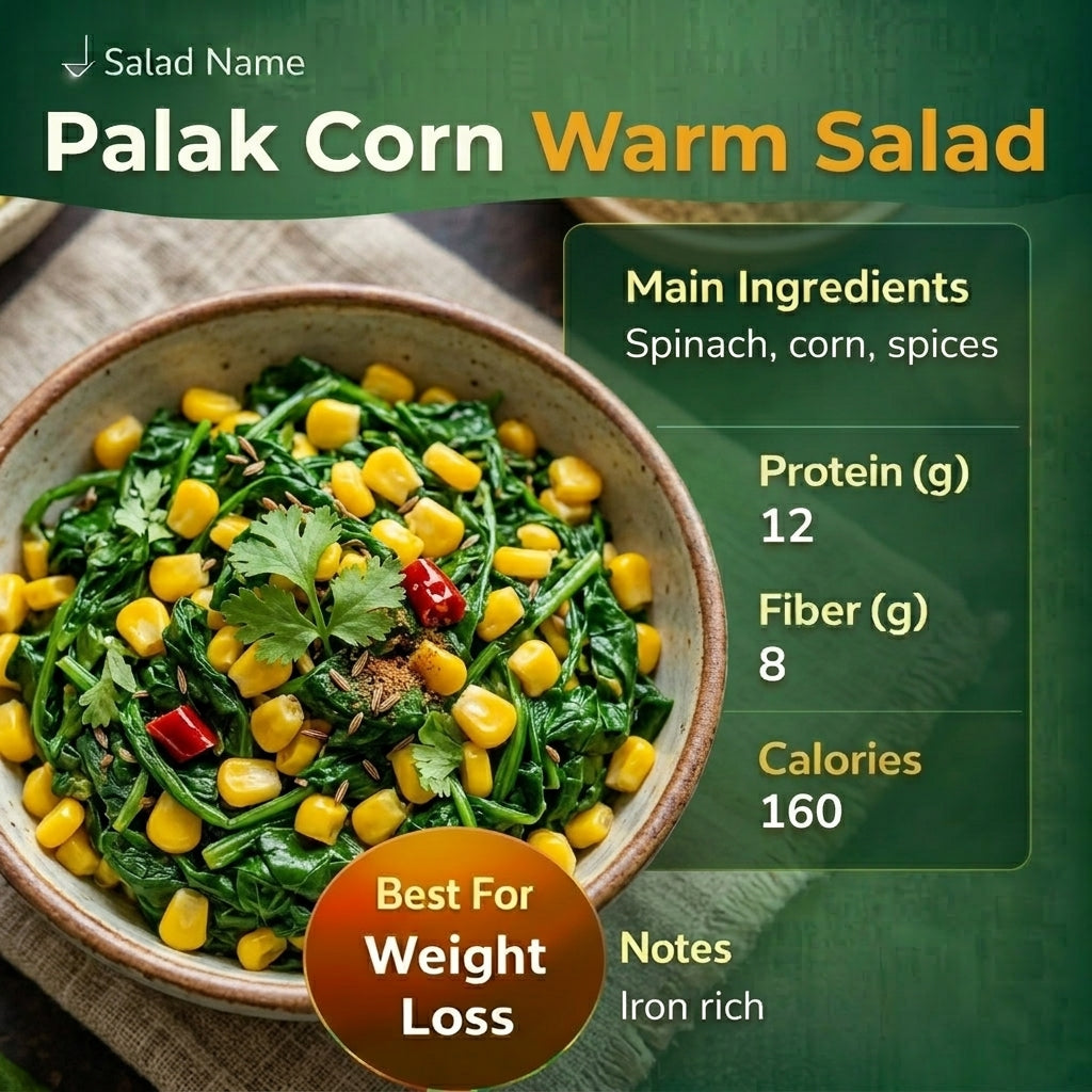 Palak Corn Warm Salad