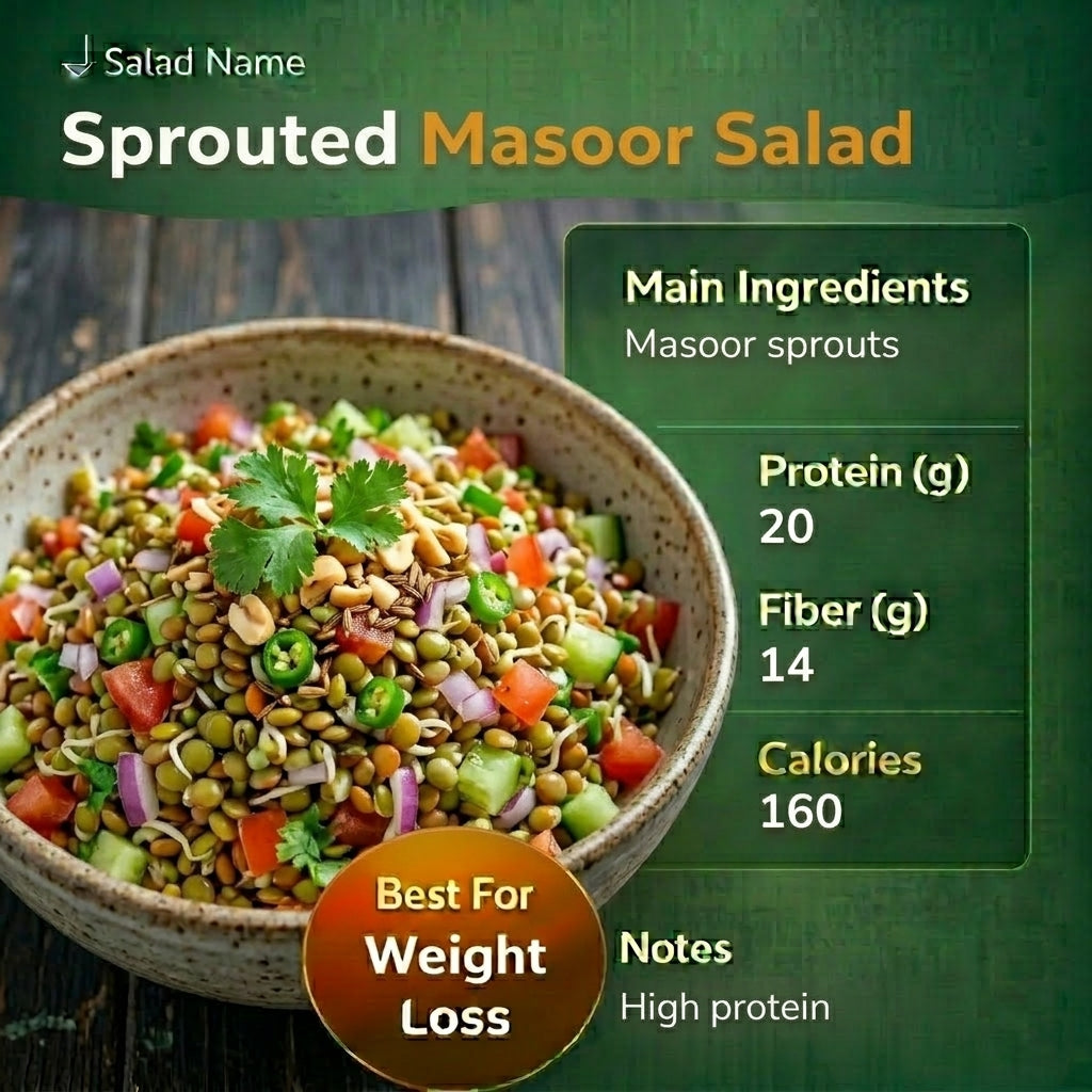 Sprouted Masoor Salad