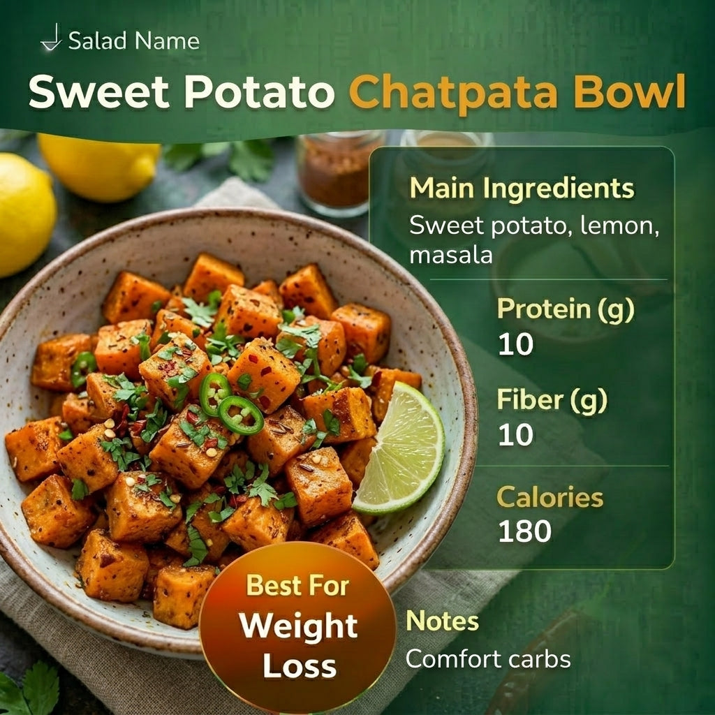 Sweet Potato Chatpata Bowl